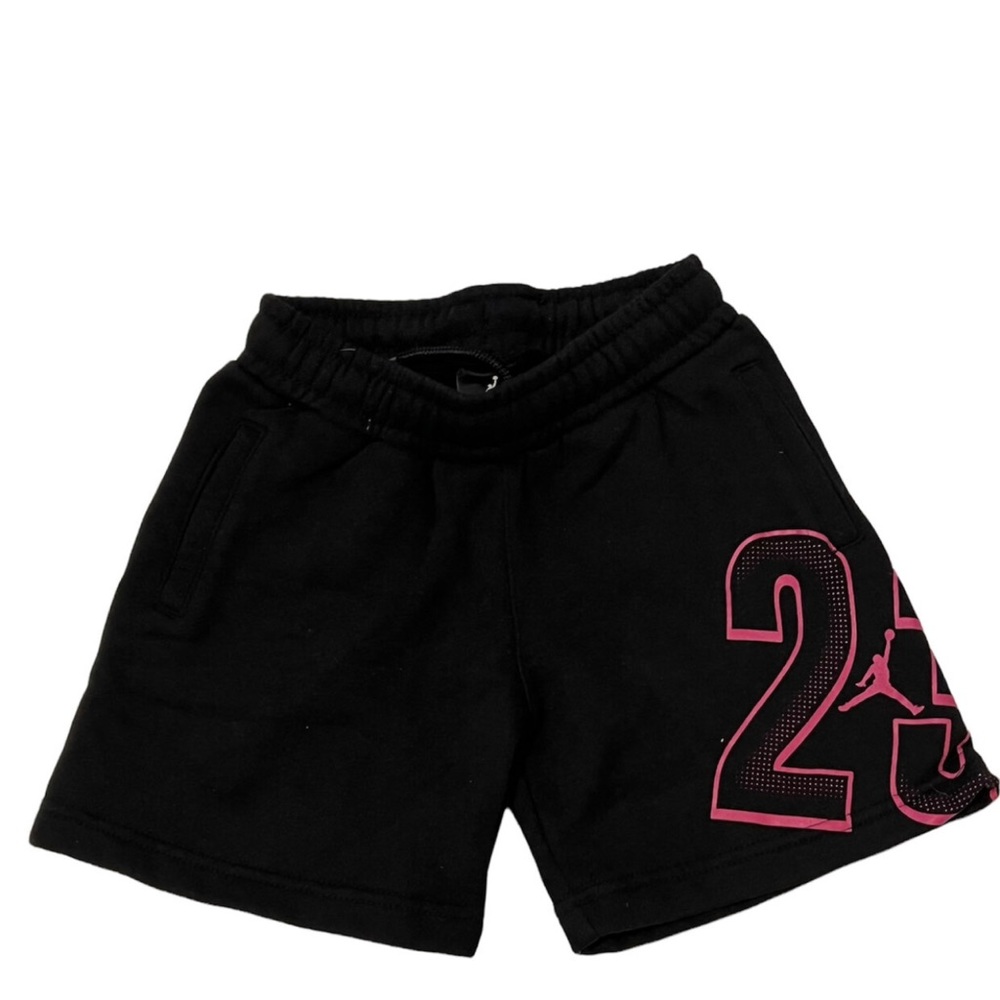 Nike Jordan Girls Black Logo Shorts Sz 5